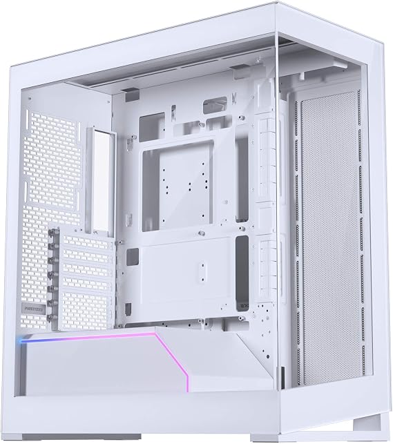 Phanteks NV5 V2 Mid-Tower PC Case - White with High Airflow Design and Customisable RGB Lighting