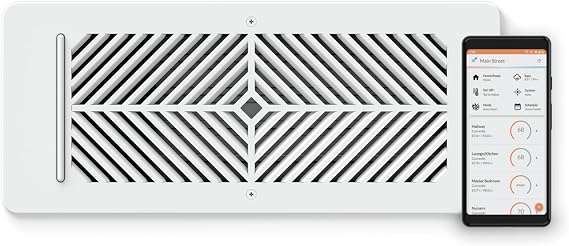 Flair Smart Vent 4x10 (White), AC Vent Cover for Floors, Walls and Ceilings....