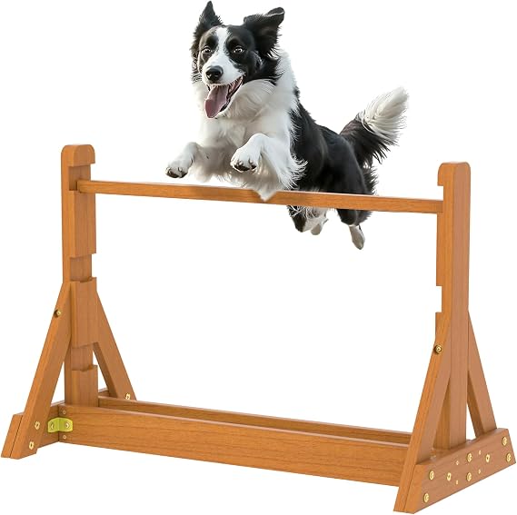 SuniBoxi Dog Agility Set, Wooden Dog Agility Jumps & Dog Hurdles,Dog Agility Equipment