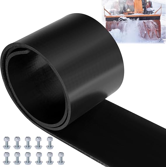 RunNico Universal Snow Plow Blade Flap, 72x 6x 1/4 Rubber Snow Deflector