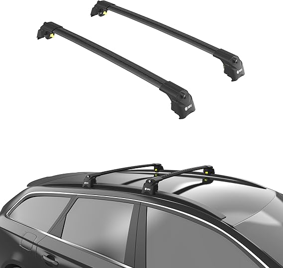 TURTLE Compatible with Honda Cr-V (Mk2) 2002-2006 Air2 roof Rack | Black