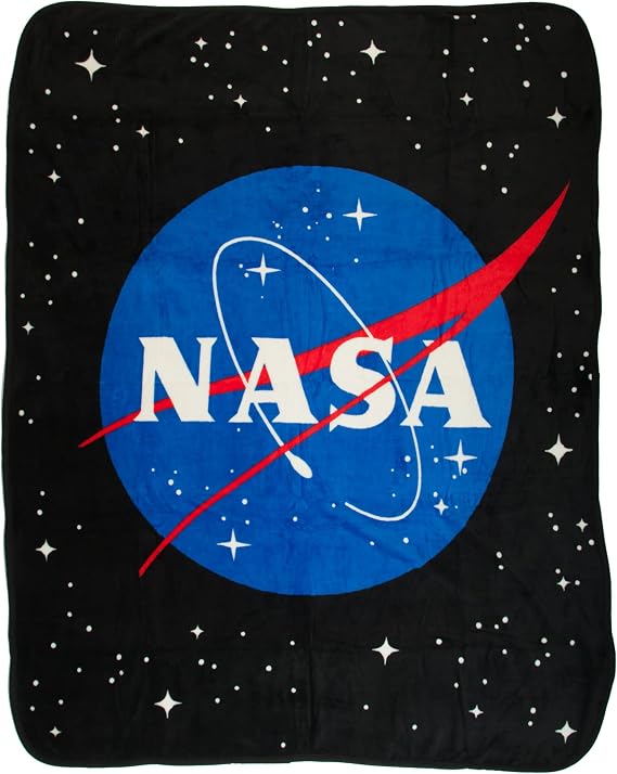 Bioworld NASA Space Logo Fleece Throw Blanket