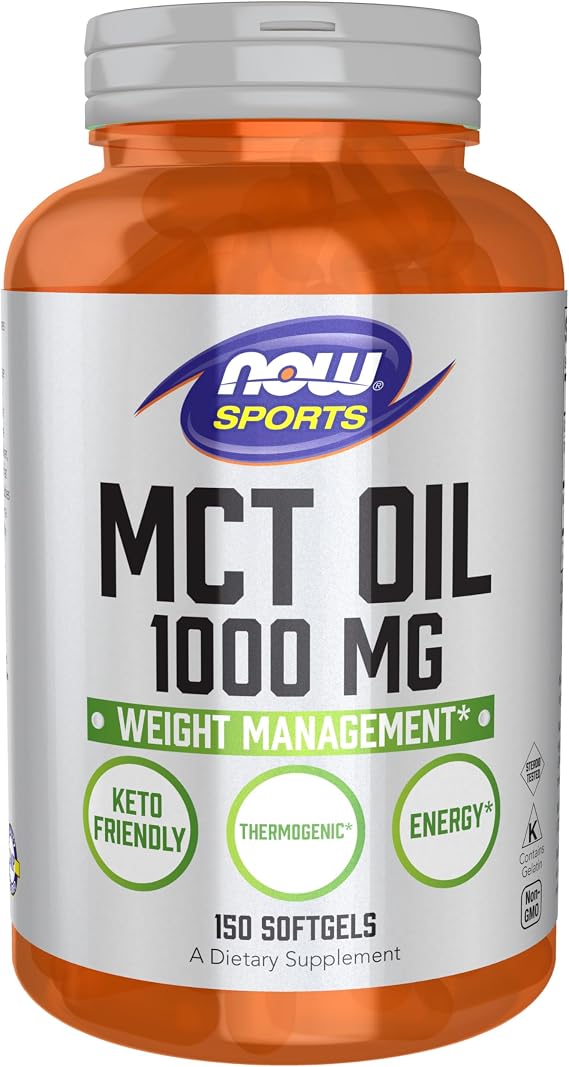 NOW Sports, MCT Oil 1,000 mg, Weight Management*, 150 Softgels