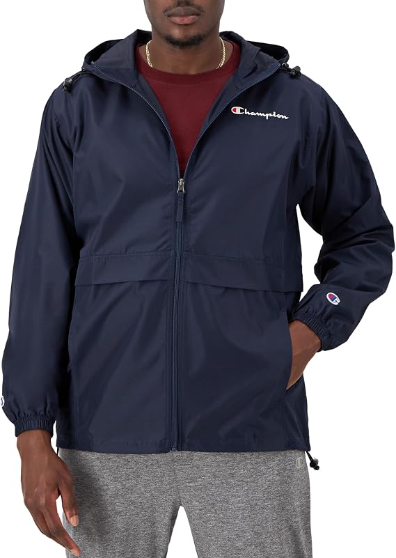 Full-Zip Stadium Jacket with Script Logo