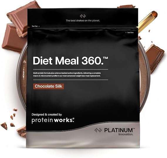 Protein Works | Diet Meal 360 - Platinum, Chocolate Silk, 2kg | Advanced Diet Meal Replacement Shake, Supports Weight Loss, Nutritionally Complete, Fuller for Longer, 26 Vitamins & Minerals