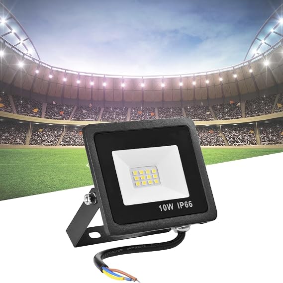 Ultra Thin LED Flood Light 20W 1400LM, Hardwired Wall Lamp Security Lights Fixture for Garden Patio Parking Lot 50000 Hours Lifespan​(10w)