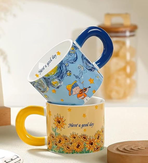 Van Gogh Tasarımlı Seramik Kupa