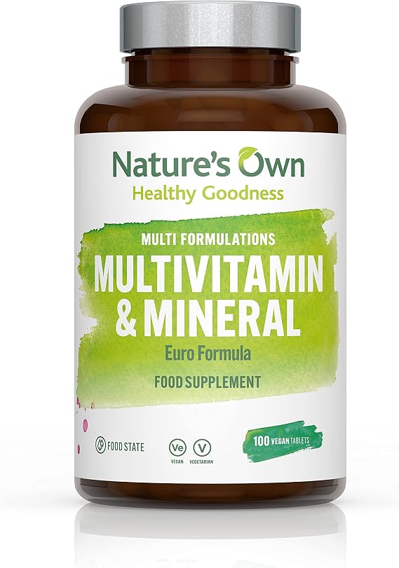 Nature's Own Multivitamin & Mineral Euro Formula (100 Vegan Tablets)