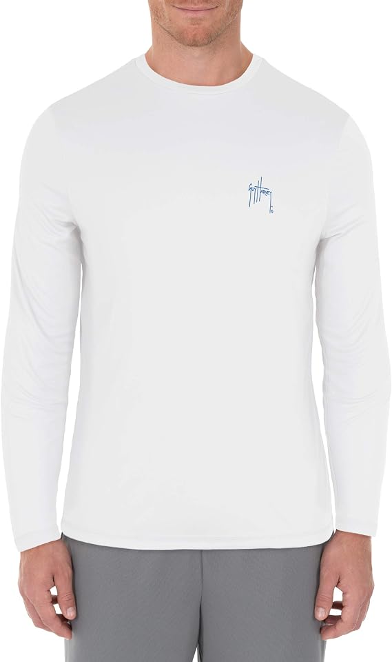Guy Harvey Men's Long Sleeve Performance UPF 30+ Sun Protection T-Shirt