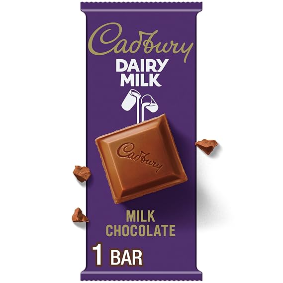 Cadbury, Milk Chocolate Candy Bar, 3.5 Ounce | Imported from the UK, Delicious, Creamy, Rich and Smooth.