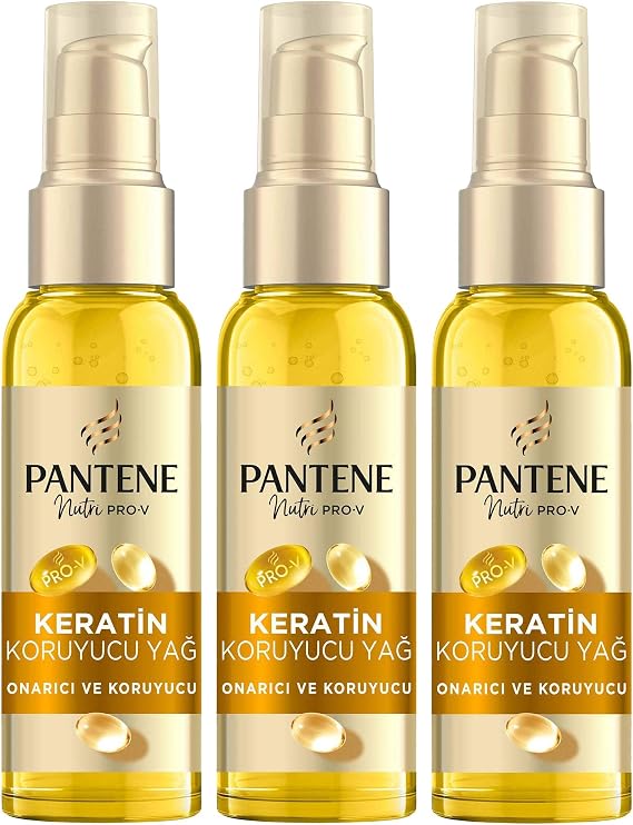 PANTENE Yoğun Bakım Ürünü Keratin Yağı 100 ml 3lü paket