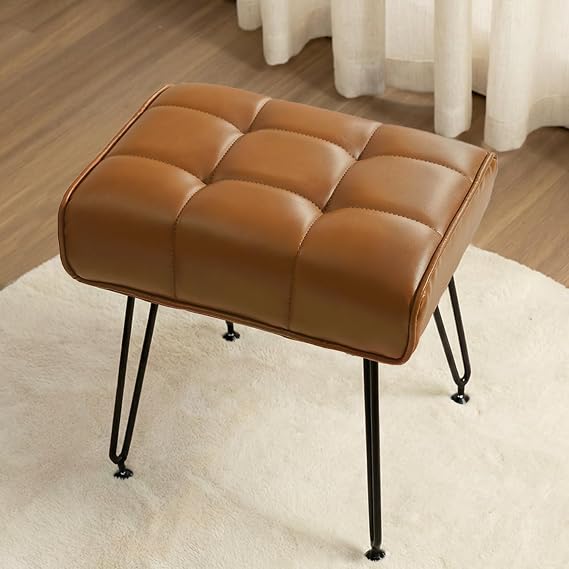EBENCHICO PU Leather Vanity Stools, Vanity Stool Chairs for Makeup
