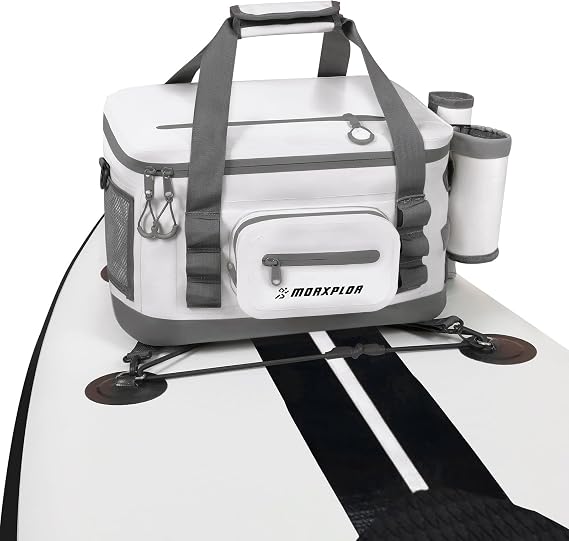 MORXPLOR Waterproof Shell 24 cans Paddle Board Cooler Bag, Sup Deck,Kayak Cooler Bag Accessories