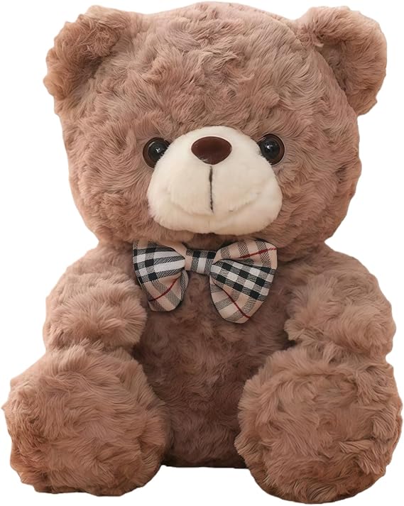 Small Brown Teddy Bear, Stuffed Animal for Boys and Girls,25 cm Soft Cuddly Toy Baby Teddy Bear Plush Toys Brown Bear Gifts for Birthday,Surprise Toys Christmas Valentine's Day