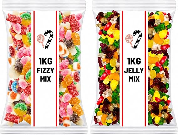 1kg Value Pick N Mix Sweets Bag 2kg Pick N Mix Fizzy & Jelly