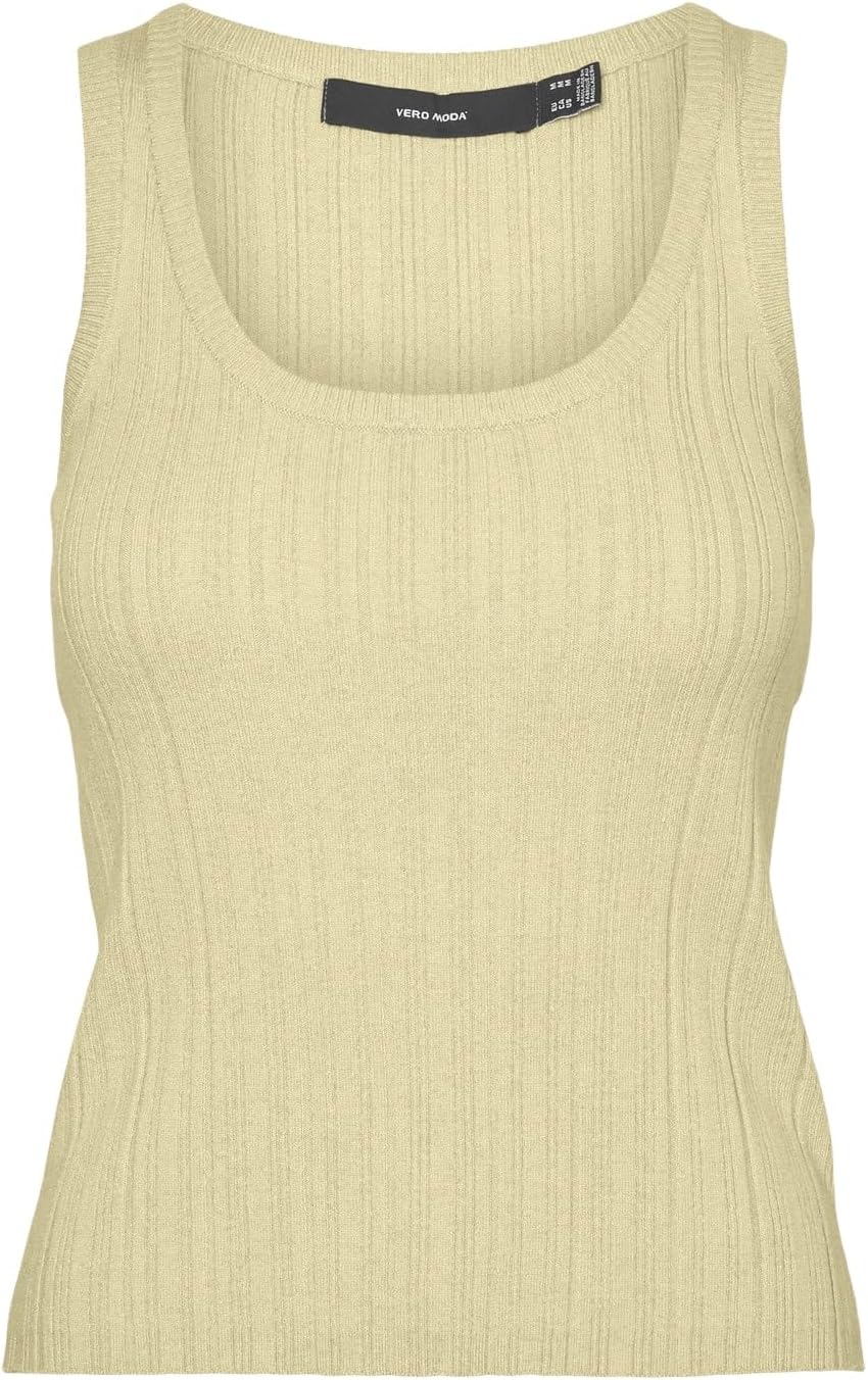 VERO FASHION VMSTEPHANIE RIB SL U-NECK TOP GA Sweater Women