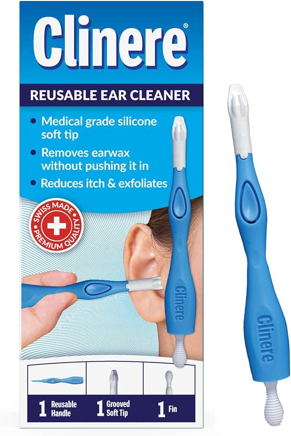 Clinere Reusable Ear Cleaner Earwax Remover Tool for Cleaning & Itch Relief
