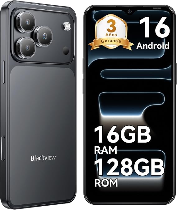 Blackview Wave 7C Android 16 Cheap Mobile Phone,128GB/2TB, 4G Dual SIM