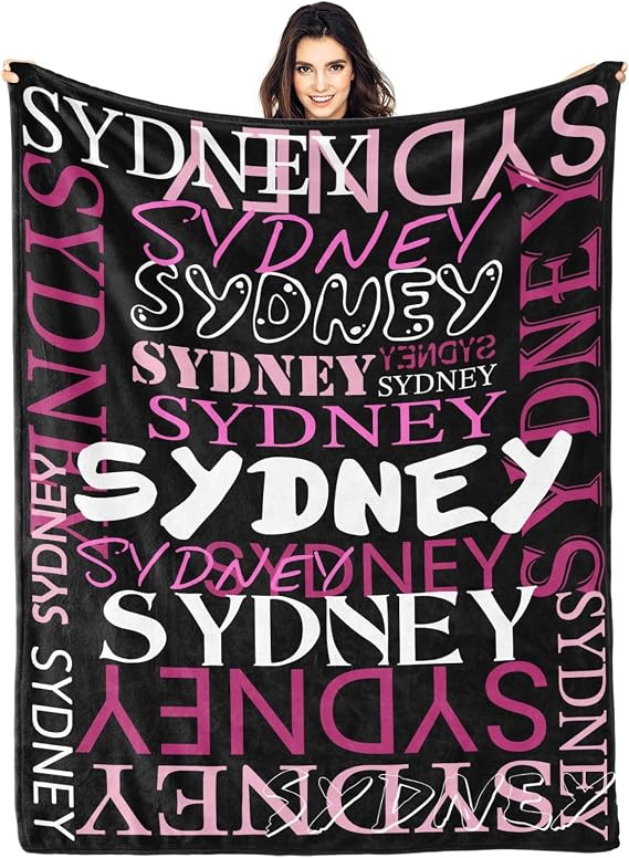 Personalized Blankets and Throws - Custom Blanket with Name for Adults and Kids - Personalized Gifts for Birthday Christmas for Women Men