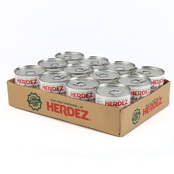 HERDEZ Ranchera Salsa, Medium, 7 oz Can (12 Pack)