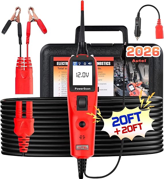 Autel PowerScan Automotive Circuit Tester, 12-24V Power Circuit Probe Tool