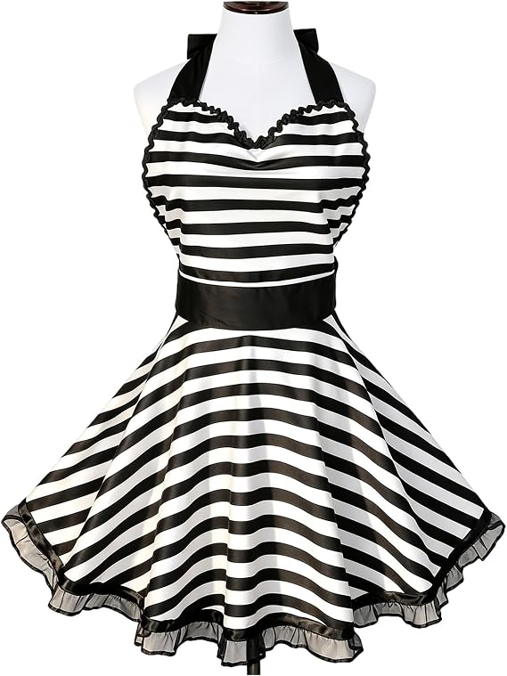 Violet Mist Lovely Sweetheart Apron for Women Handmade Retro Cute Aprons
