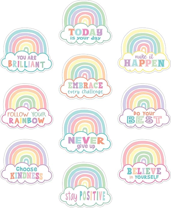 Teacher Created Resources Pastel Pop Positive Sayings Accents