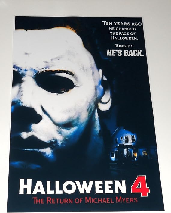 Cleveland Vinyl Halloween 4 The Return of Michael Myers 1988 Theatrical Mask Poster 19"x13"