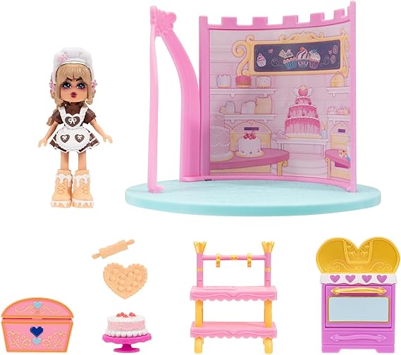 Royale High Baking Class Play Set - 1 Doll and 6 Accessories - Fits Inside Castle Playset - Virtual Item Code Included - Ages 5+