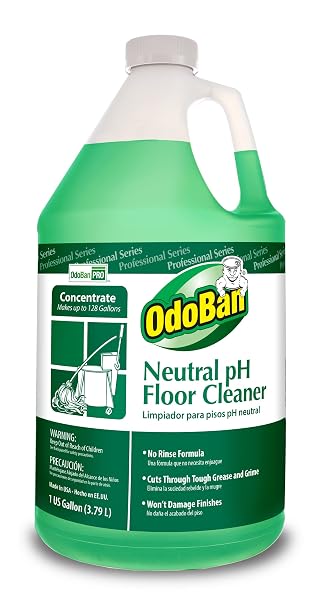 OdoBan Professional Series Neutral pH No Rinse Floor Cleaner Concentrate, 1 Gallon