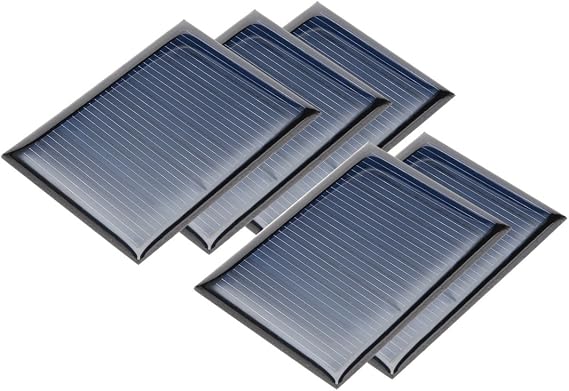 uxcell 5Pcs 5V 50mA Poly Mini Solar Cell Panel Module DIY 60mm x 44mm