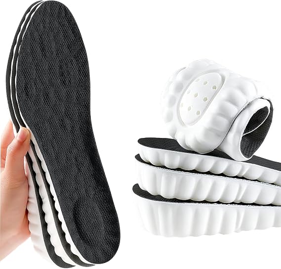 Height Increase Insoles Soft Memory Foam Shoe Insoles for Men and Women,Comfort Heel Lift Insoles,Breathable,Shock Absorption,Heel Cushion (Black 3.5CM, 7-9.5UK)