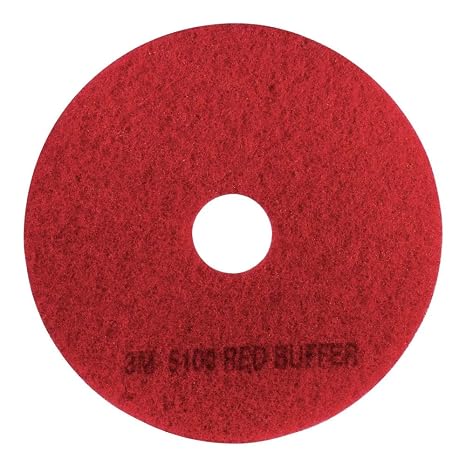 3M Red Buffer Pad 5100, 18 in, 5/Case