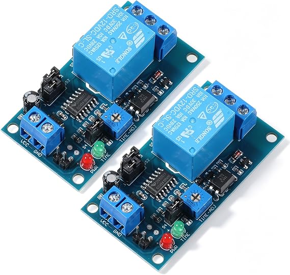 2 Pcs 12v Delay Relay, Delay DC 12V Relay,