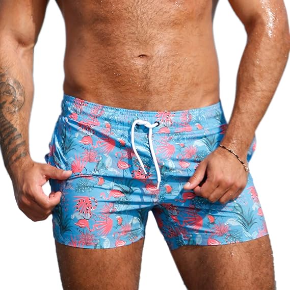 Taddlee Swimwear Men Boardshorts Beach Wear Surf Swimming Boxer Trunk Square Cut