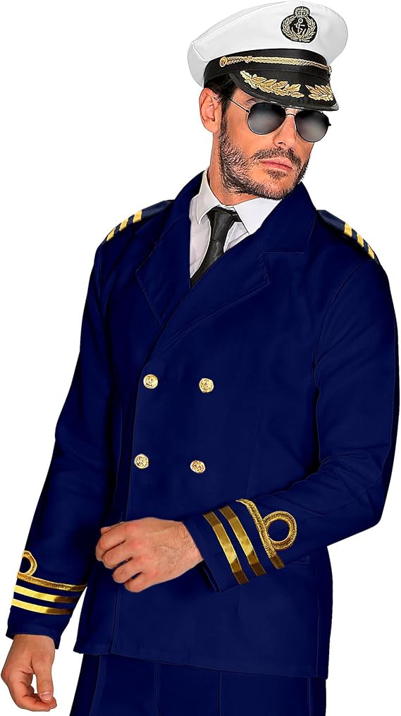 Widmann - Kostüm Admiral Kapitänsjacke, Jackett, Matrose, Kapitän, Karneval, Mottoparty
