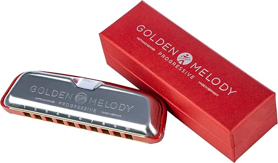 Hohner Golden Melody Progressive Harmonica, Key of C (M544BX-C)