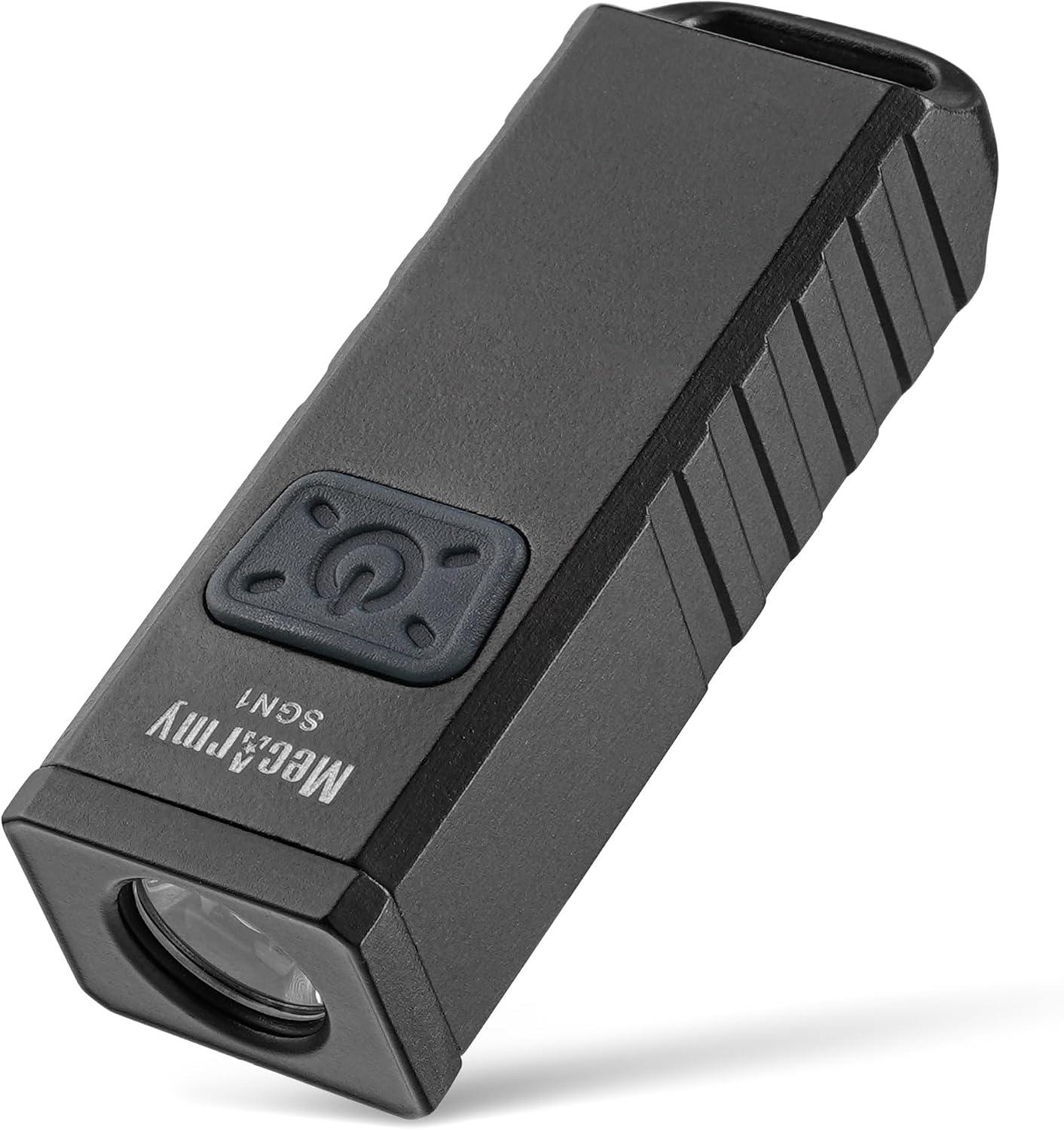 MecArmy SGN1 Mini USB Rechargeable Keychain EDC Flahlight, XP-G2 S5 LED with 530 Lumens, Four Lighting Modes Plus One Strobe Zinc Alloy EDC Keychain Light for Everyday Carry Black