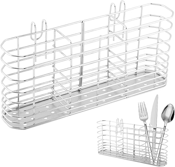 304 Stainless Steel Utensil Drying Rack Holder, 7.87 x 1.57x 3.54inch