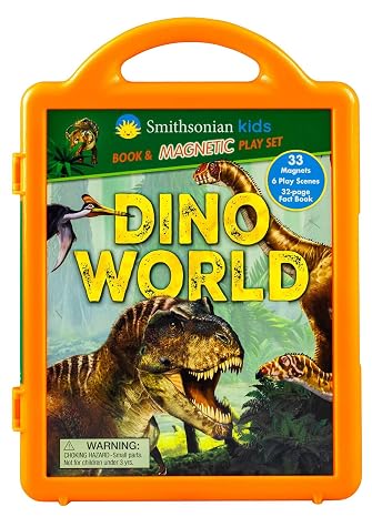 Smithsonian Kids: DinoWorld Book and Magnetic Play Set