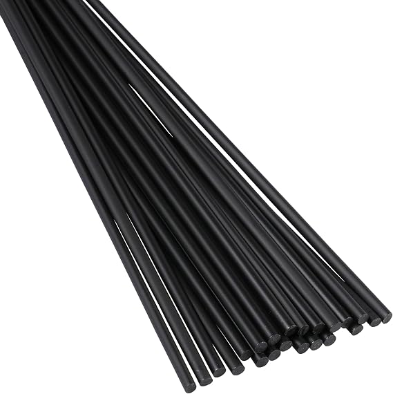 Polyvance Polypropylene (PP) Plastic Welding Rod, 3/16" Diameter 1 lb., Black. Made in USA