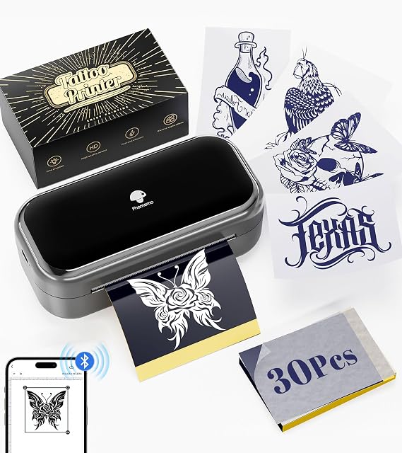 Phomemo TP31 Tattoo Stencil Printer, Wireless, Bluetooth, Thermal, Mini