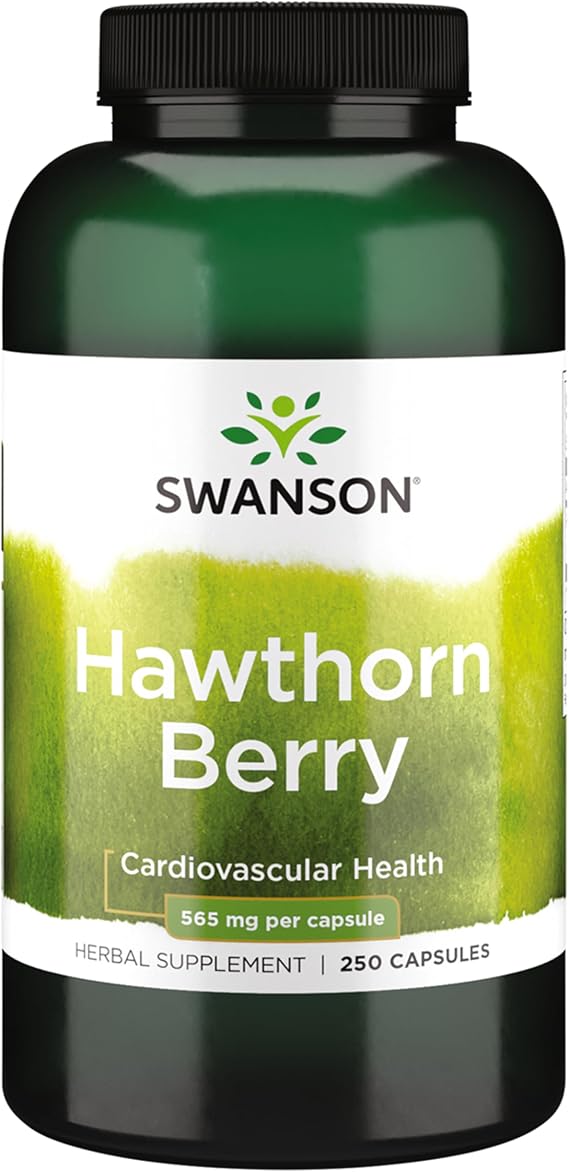 Swanson Hawthorn Berry Supplement, Circulation Support, 250 Capsules