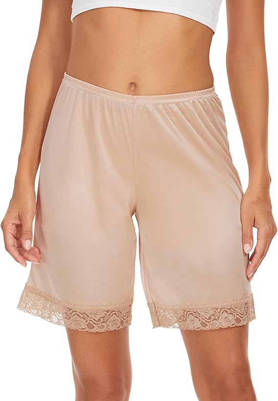 GYS Slip Shorts Culotte for Women Split Skirt Lace Pettipants Bloomer