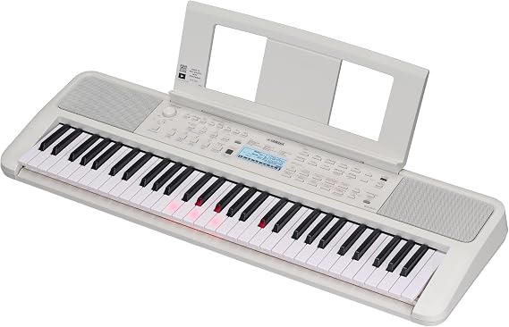 Yamaha EZ-310 Portable Keyboard Piano for Kids, Comfortable Guide Lights Function, 61 Keystroke Sensitive Keys with 48-Note Polyphony, Includes 2 Online Lessons with a Yamaha Music School Teacher