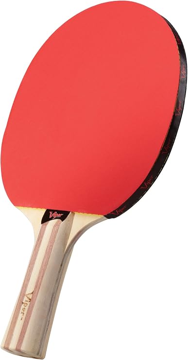 Viper by GLD Products Table Tennis Max Trajectory Racket/Paddle, Red