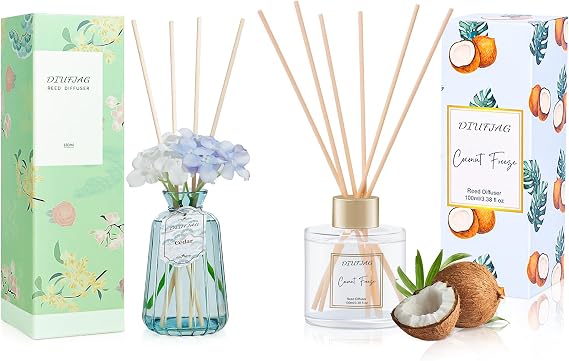100ml Coconut Scent Diffuser and 6.09 oz Cedar Scent