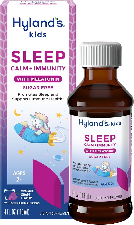 Hyland's Kids Melatonin Sleep + Immune Support, Sugar-Free, Ages 2+, 4oz