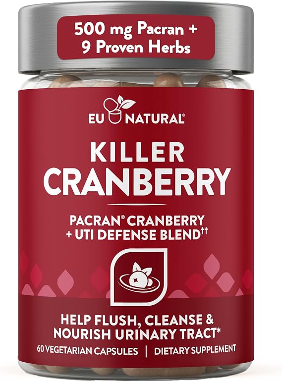 Cranberry Pills for Women - UTI Defense Blend - 60 Fast-Acting Capsules