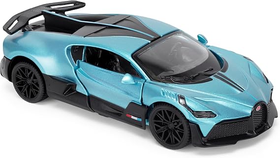 Bugatti Divo 1:43 Scale Die-Cast Model Car - French Racing Blue | Detailed Collectors Edition Diecast | Official Licensed Product